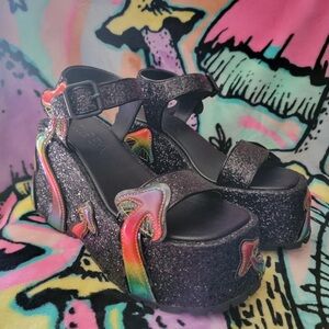 Colorful Platform Sandals